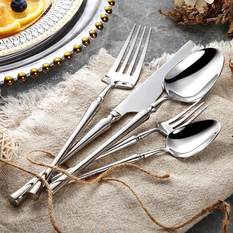 Steelio – 24 - piece Elegant Stainless Steel Cutlery Set - Cutlery Set - Seravelle Home