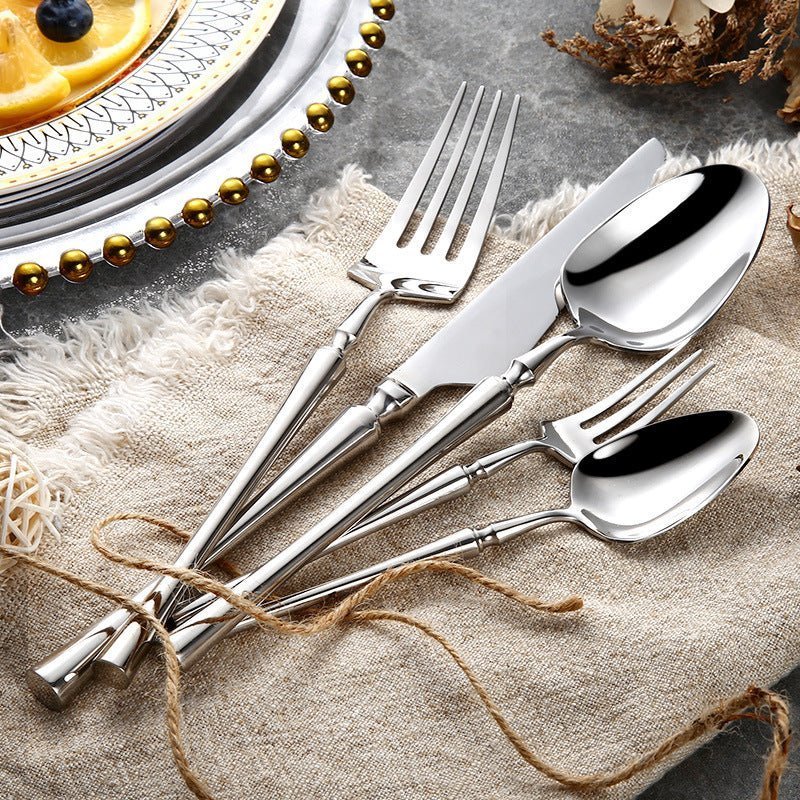 Steelio – 24-Piece Elegant Stainless Steel Cutlery Set