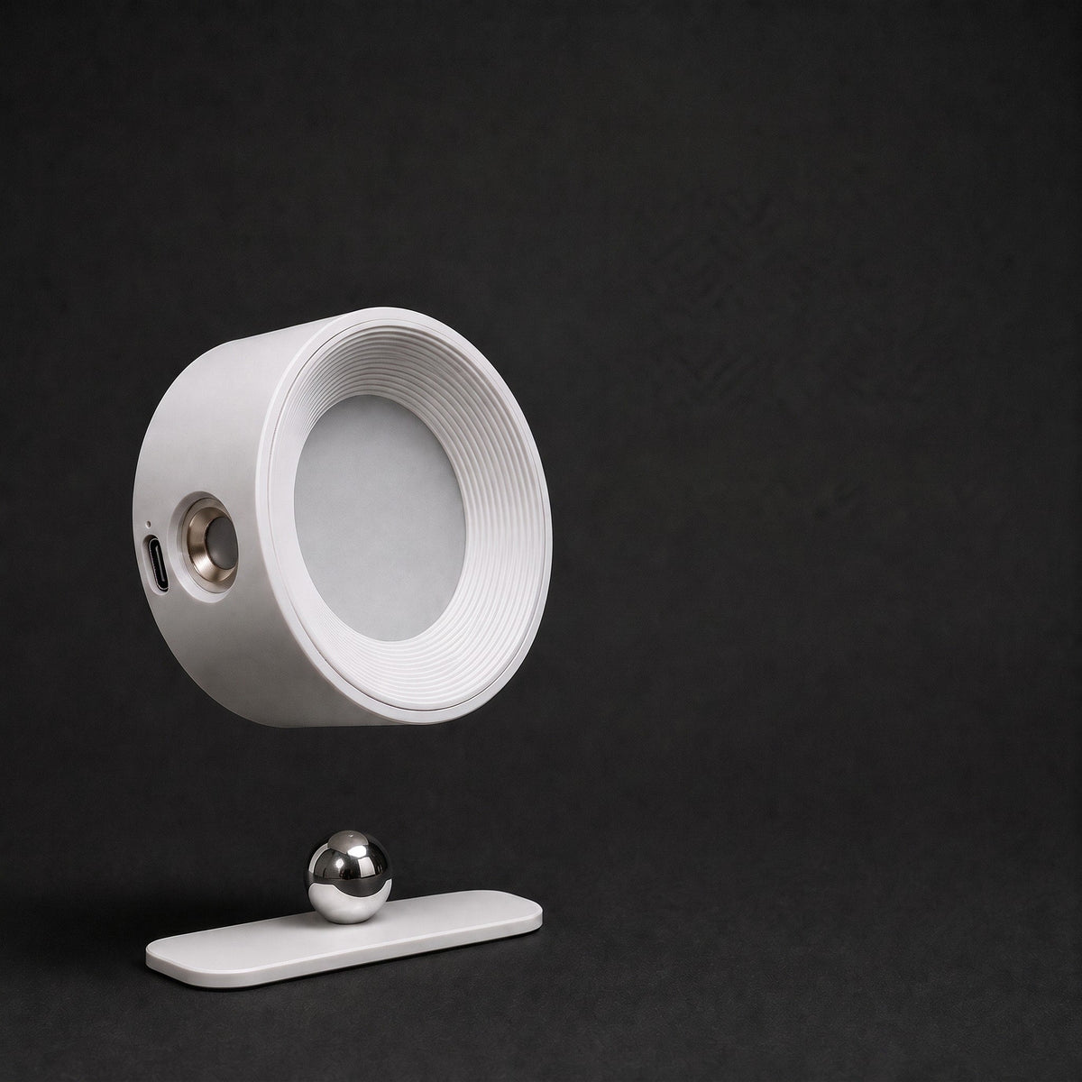 Stick-On Wall Light with Magnetic 360 Degree Rotation - Wall Light Fixtures - White - Seravelle Home