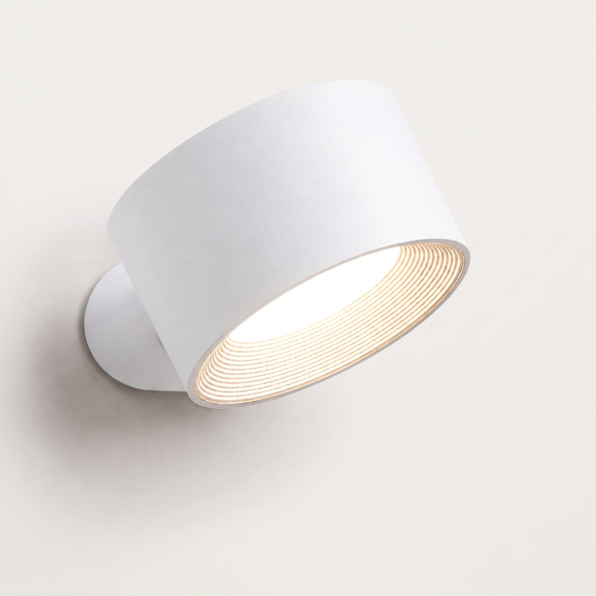 Stick-On Wall Light with Magnetic 360 Degree Rotation - Wall Light Fixtures - White - Seravelle Home