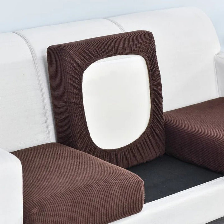 Stretch Elastic Sofa Cushion Cover - Cushion Cover - Brown - Seravelle Home