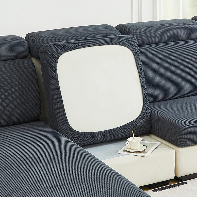 Stretch Elastic Sofa Cushion Cover - Cushion Cover - Dark Grey - Seravelle Home