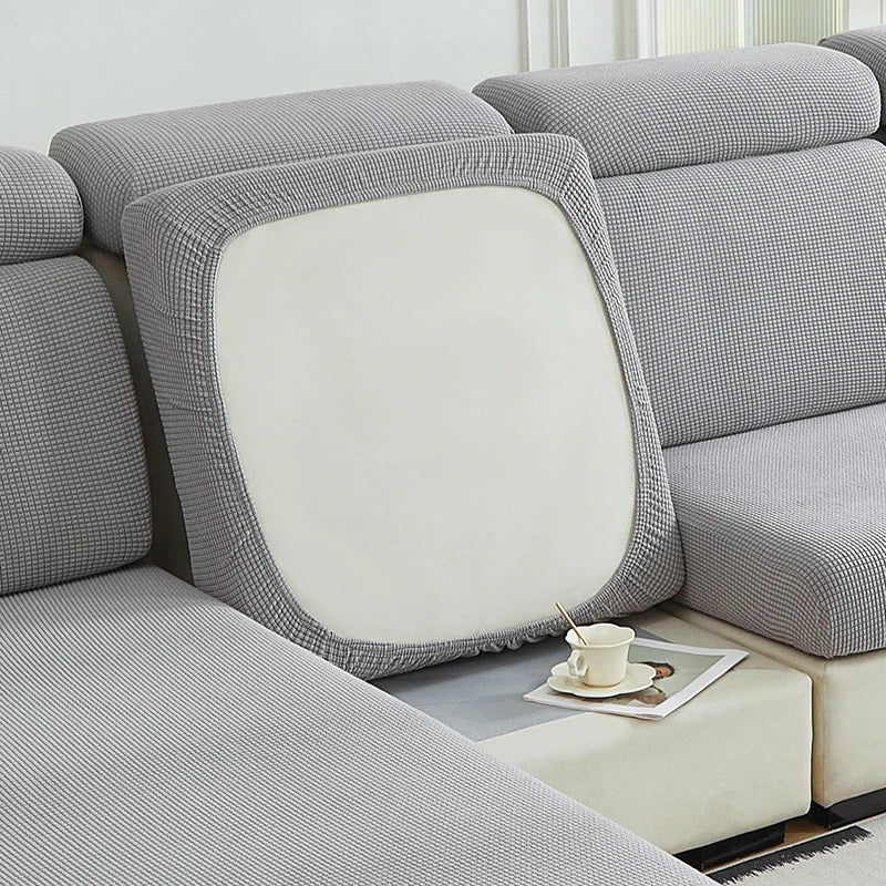 Stretch Elastic Sofa Cushion Cover - Cushion Cover - Grey - Seravelle Home