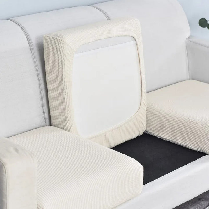 Stretch Elastic Sofa Cushion Cover - Cushion Cover - Beige - Seravelle Home