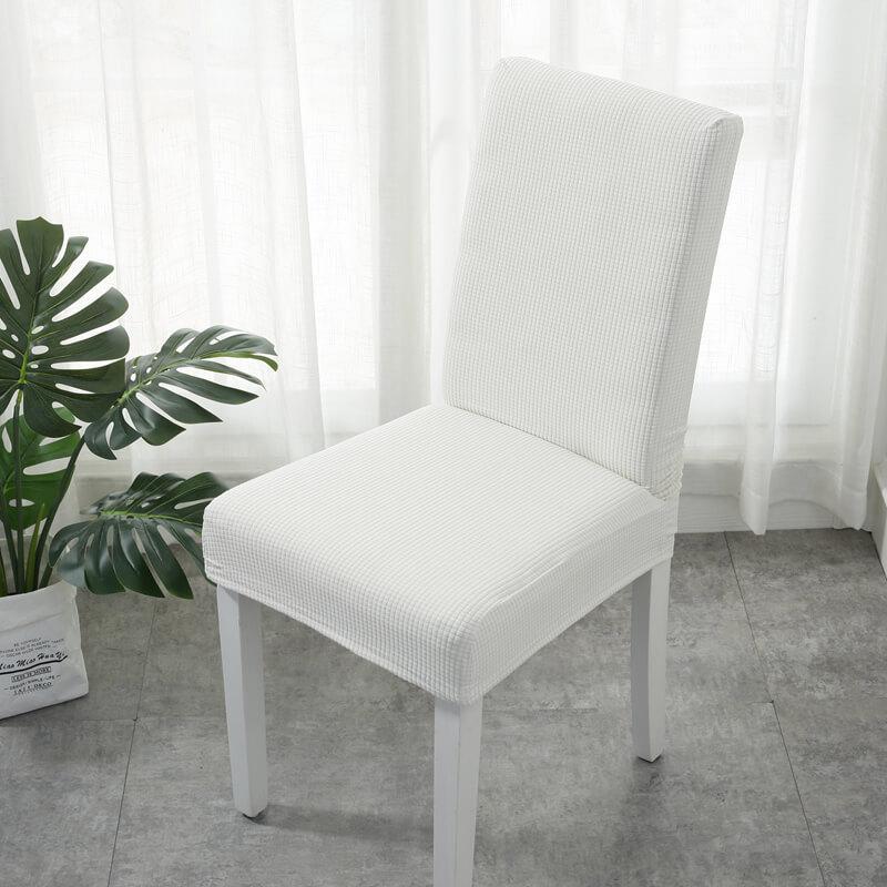 Stretch - Fit Chair Cover - Chair Cover - White - Seravelle Home