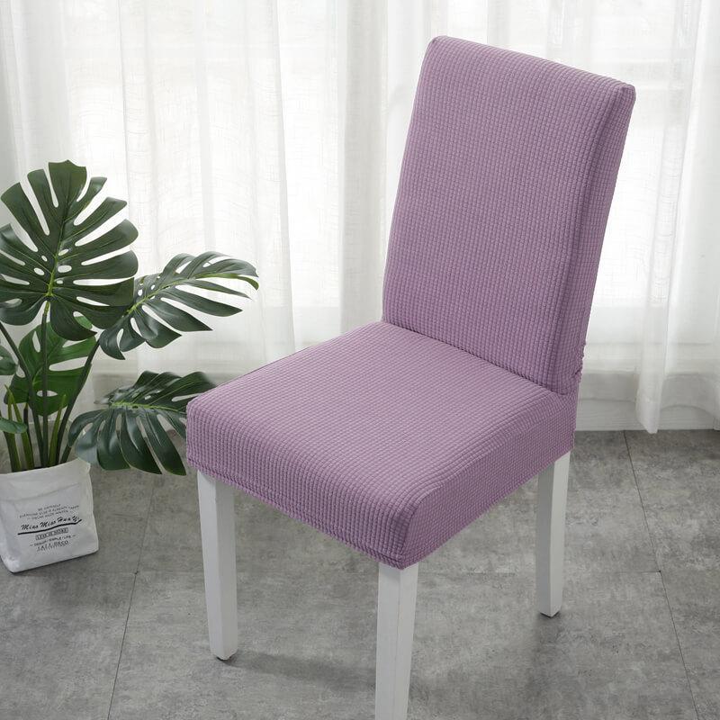Stretch - Fit Chair Cover - Chair Cover - Purple - Seravelle Home