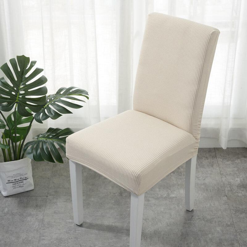 Stretch - Fit Chair Cover - Chair Cover - Light Yellow - Seravelle Home