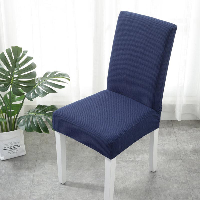 Stretch - Fit Chair Cover - Chair Cover - Navy Blue - Seravelle Home