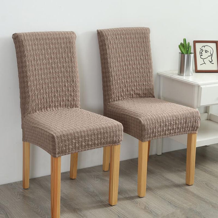 Stretch Removable Jacquard Chair Slipcover - Slipcover - Khaki - Seravelle Home