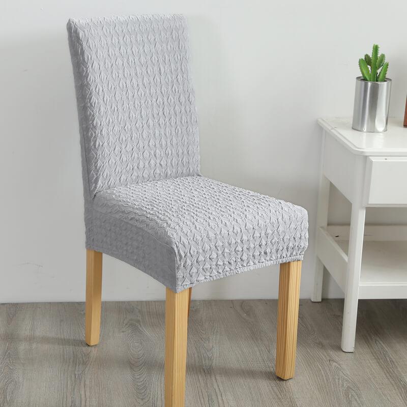 Stretch Removable Jacquard Chair Slipcover - Slipcover - Dark Grey - Seravelle Home