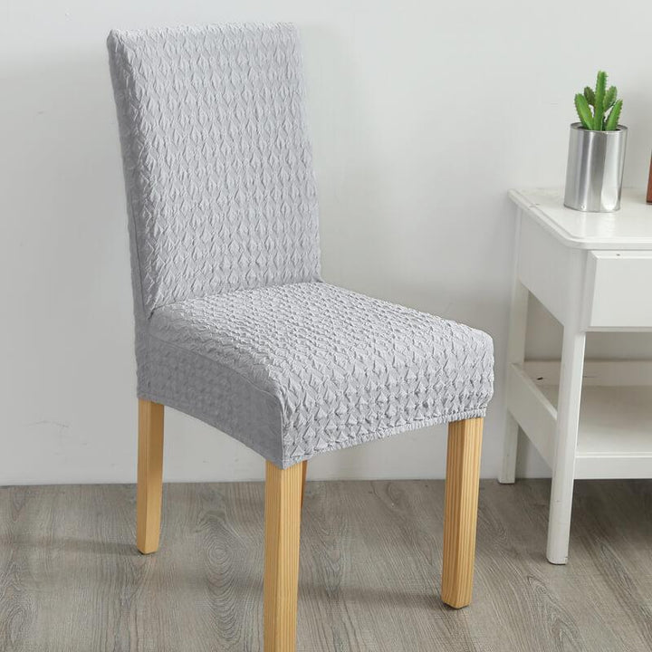 Stretch Removable Jacquard Chair Slipcover - Slipcover - Dark Grey - Seravelle Home