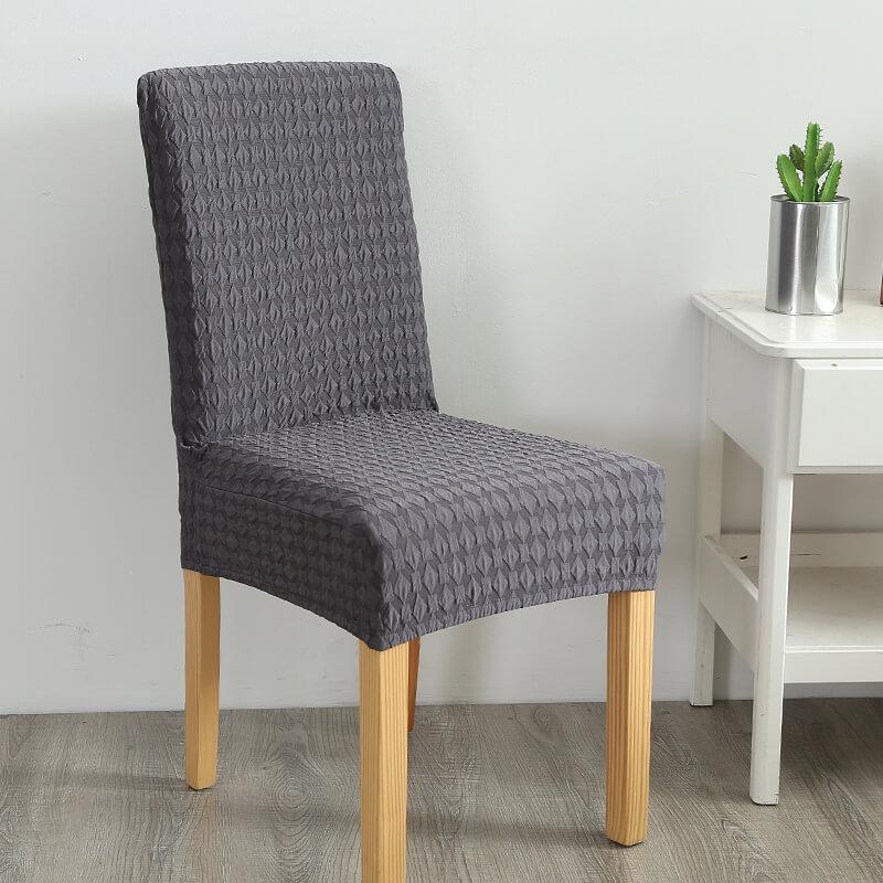 Stretch Removable Jacquard Chair Slipcover - Slipcover - Grey - Seravelle Home