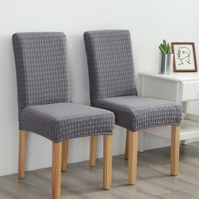 Stretch Removable Jacquard Chair Slipcover - Slipcover - Grey - Seravelle Home