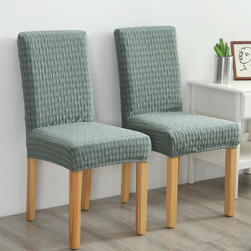 Stretch Removable Jacquard Chair Slipcover - Slipcover - Dark Red - Seravelle Home