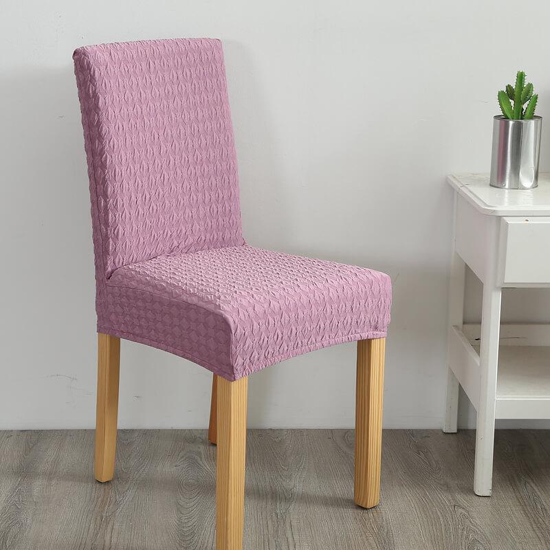 Stretch Removable Jacquard Chair Slipcover - Slipcover - Pink - Seravelle Home
