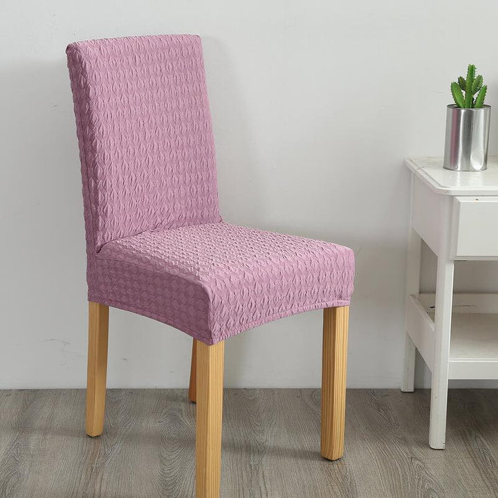 Stretch Removable Jacquard Chair Slipcover - Slipcover - Pink - Seravelle Home