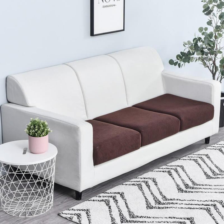 Stretch Sofa Cushion Cover - Cushion Cover - Brown - Seravelle Home