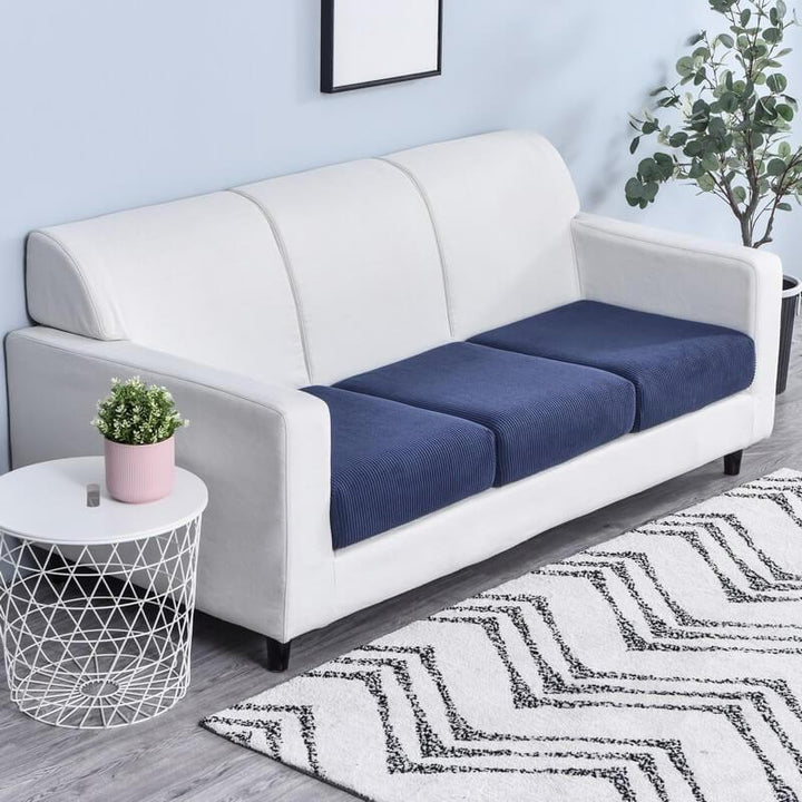 Stretch Sofa Cushion Cover - Cushion Cover - Navy Blue - Seravelle Home