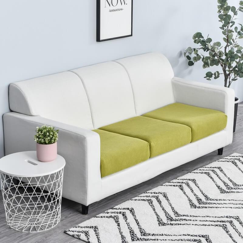 Stretch Sofa Cushion Cover - Cushion Cover - Yellow Green - Seravelle Home