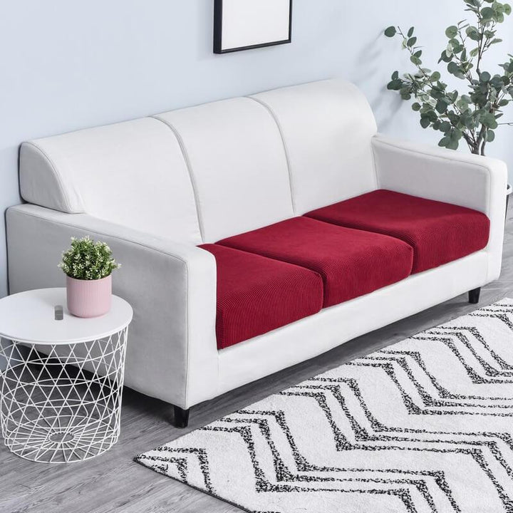 Stretch Sofa Cushion Cover - Cushion Cover - Red - Seravelle Home