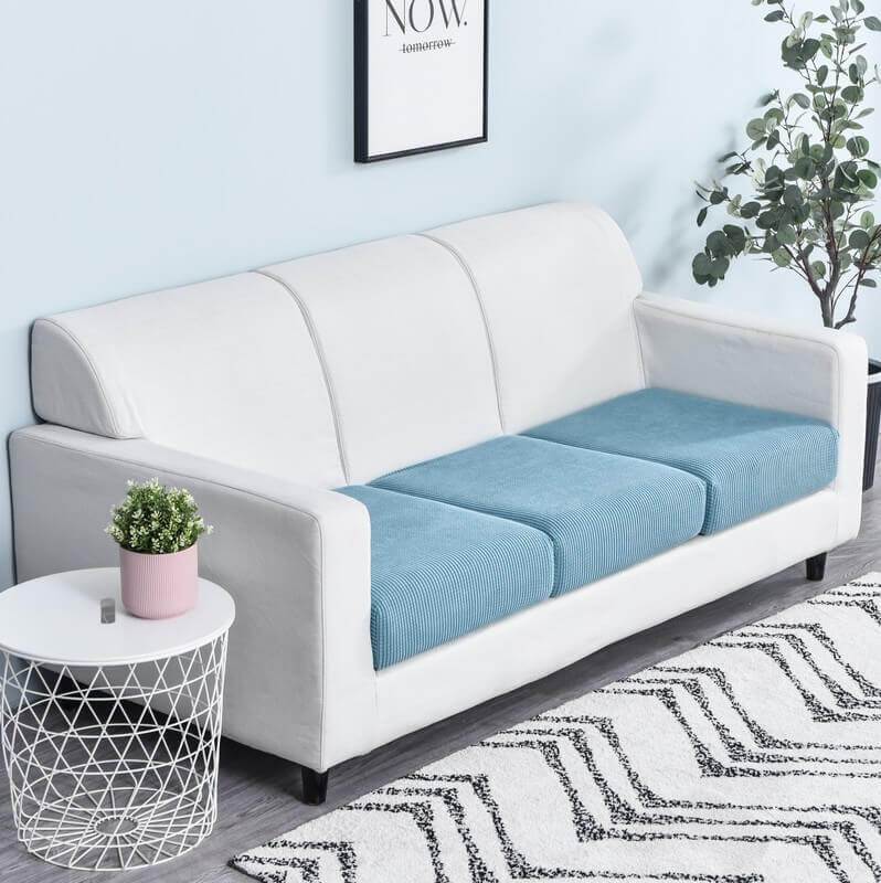 Stretch Sofa Cushion Cover - Cushion Cover - Blue - Seravelle Home