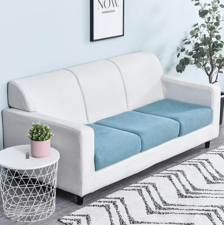 Stretch Sofa Cushion Cover - Cushion Cover - Blue - Seravelle Home