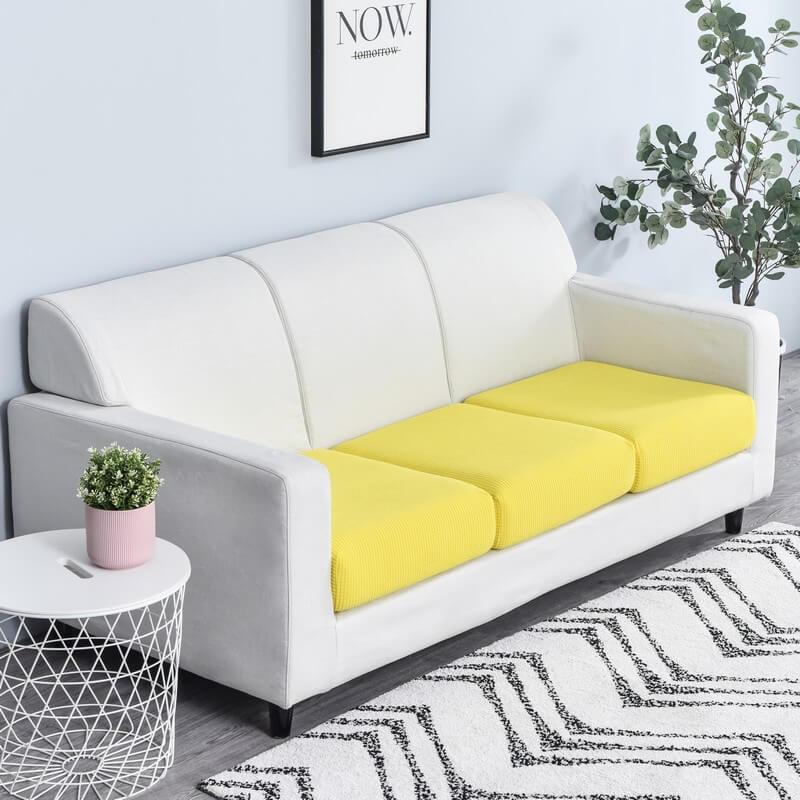 Stretch Sofa Cushion Cover - Cushion Cover - Yellow - Seravelle Home
