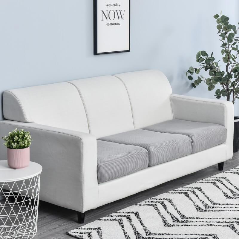 Stretch Sofa Cushion Cover - Cushion Cover - Light Grey - Seravelle Home