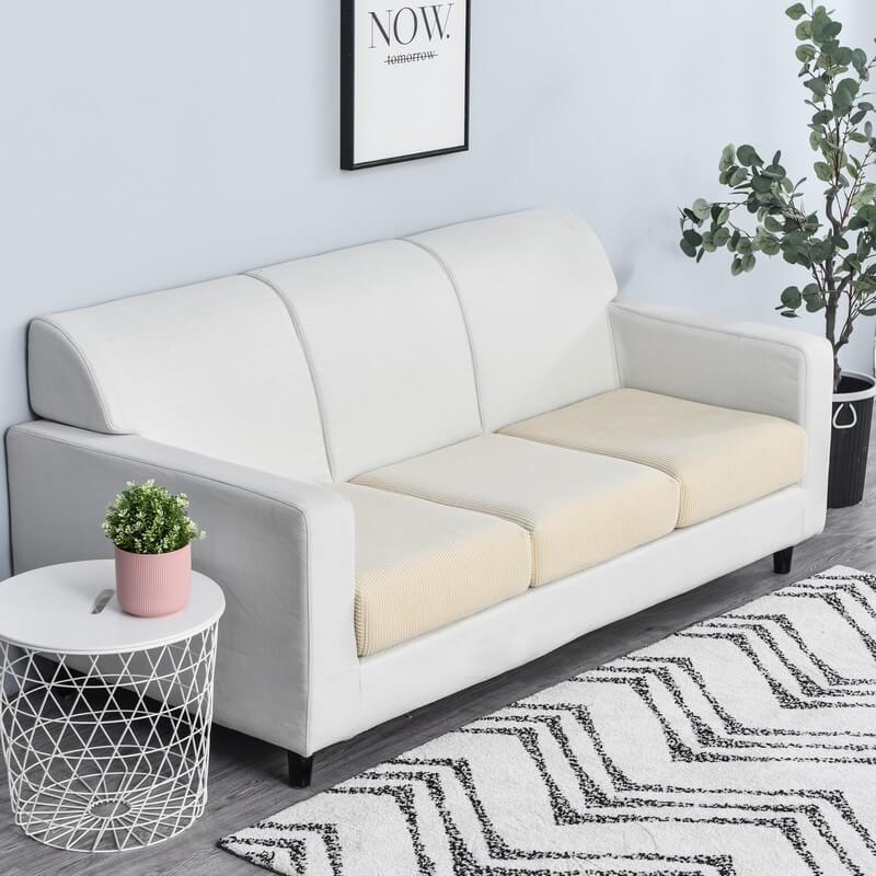 Stretch Sofa Cushion Cover - Cushion Cover - Beige - Seravelle Home