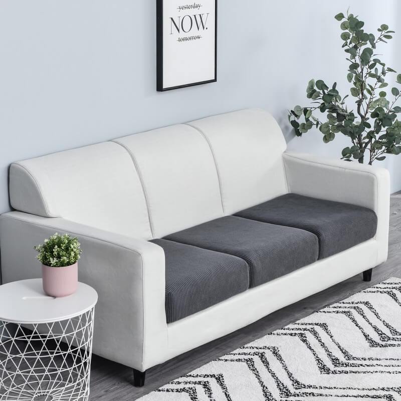 Stretch Sofa Cushion Cover - Cushion Cover - Dark Grey - Seravelle Home
