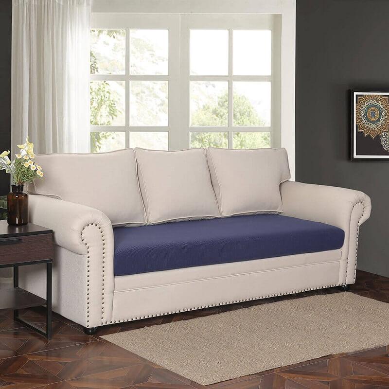 Stretch Sofa Cushion Cover - Cushion Cover - White - Seravelle Home