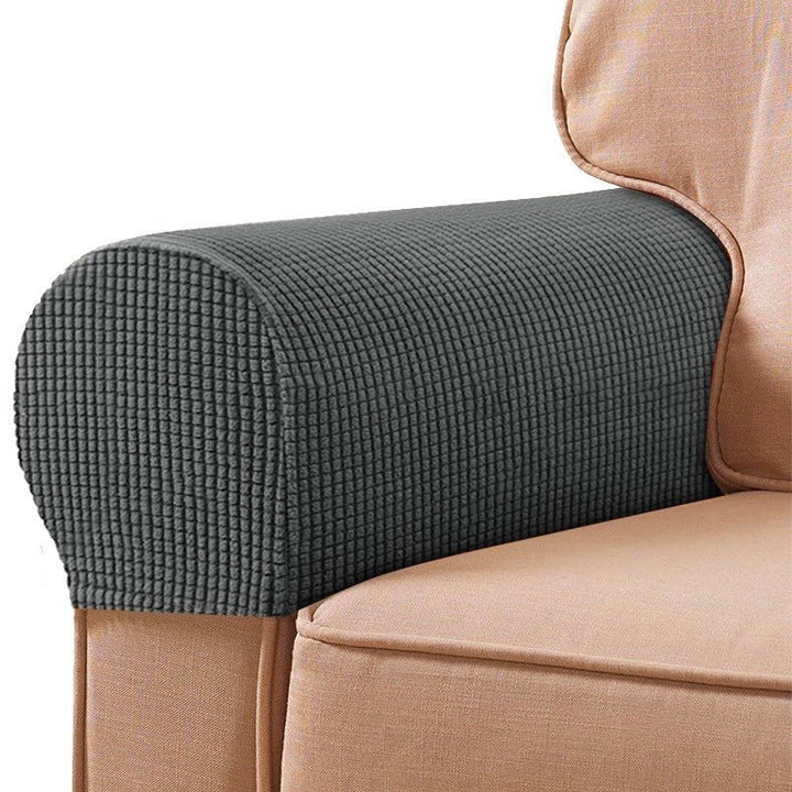 Stretchable Sofa Armrest Covers - Sofa Cover - Dark Grey - Seravelle Home