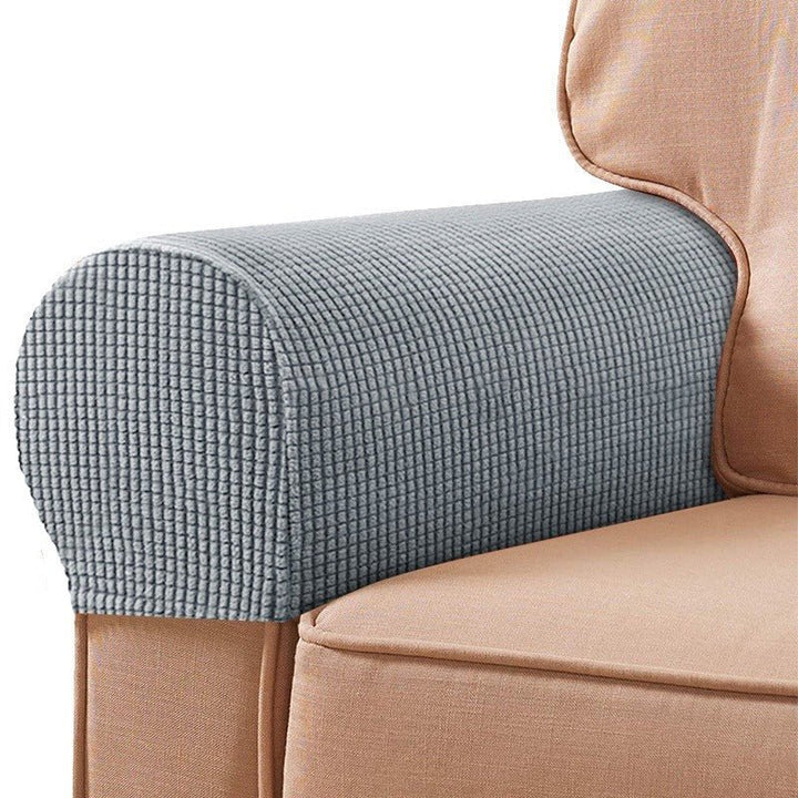 Stretchable Sofa Armrest Covers - Sofa Cover - Light Grey - Seravelle Home