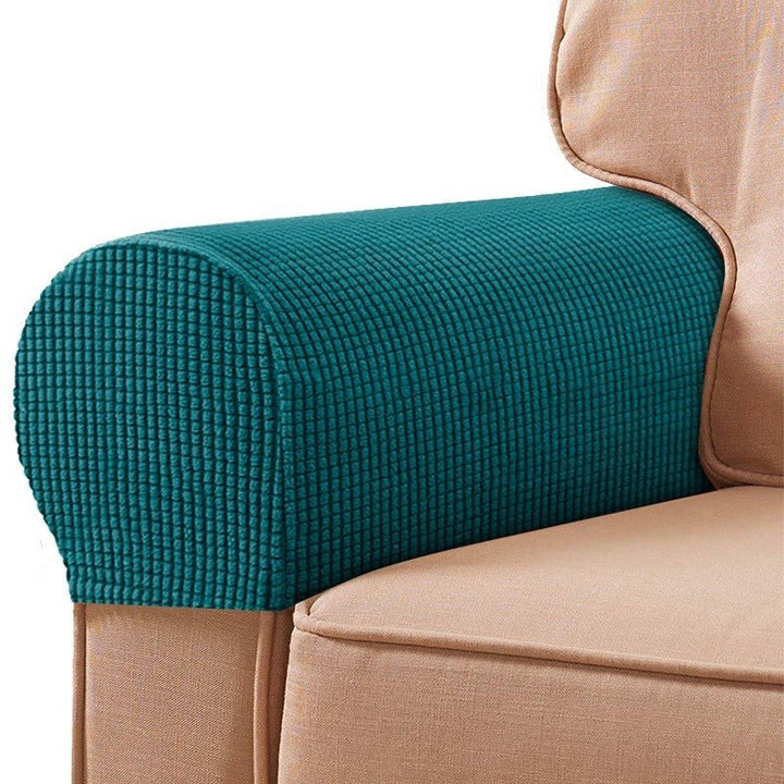 Stretchable Sofa Armrest Covers - Sofa Cover - Orange - Seravelle Home