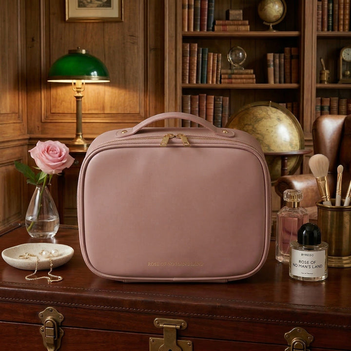 Structured Cosmetic Bag Storage - Cosmetic bag - Pink - Seravelle Home