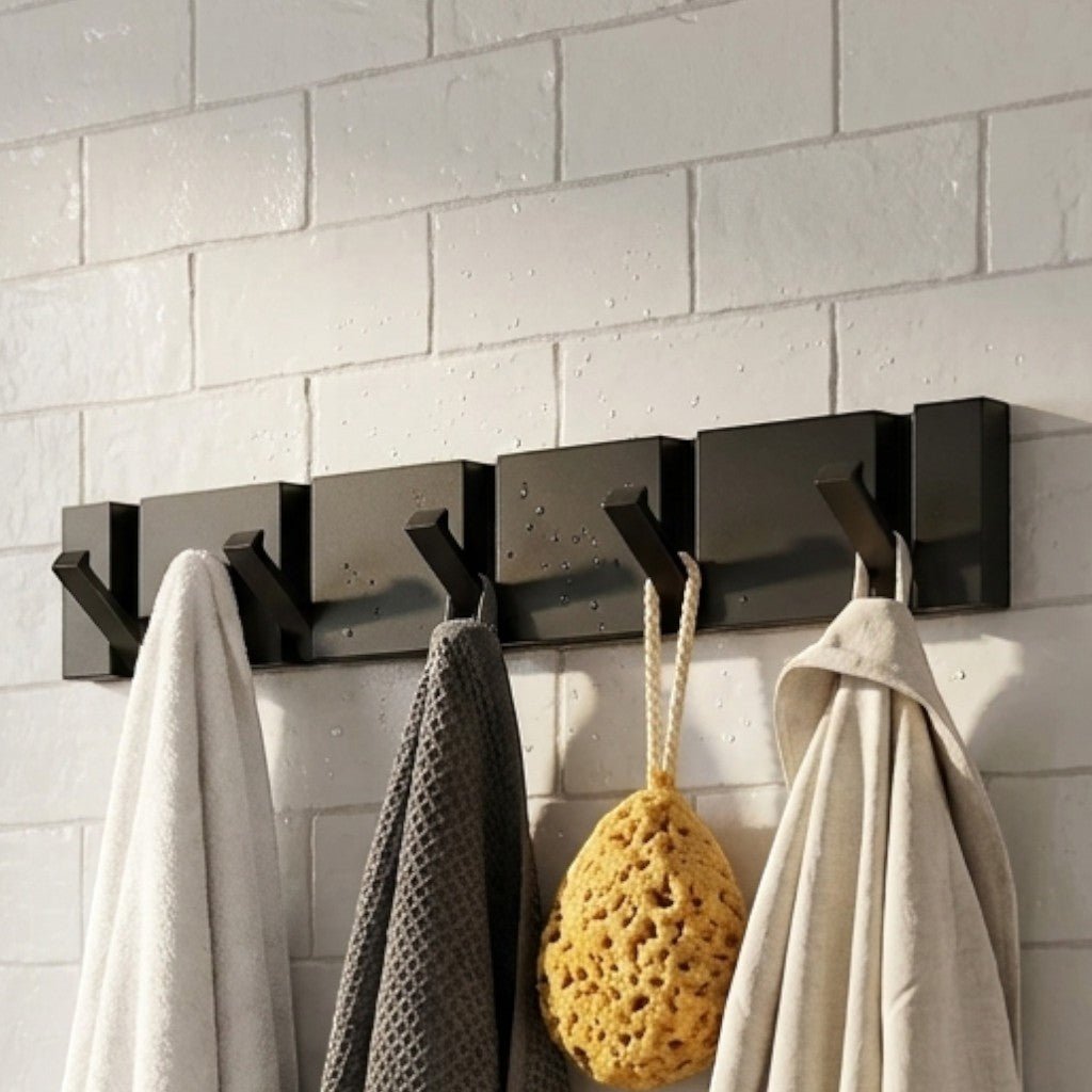 Stylish Foldable Wall Hook for Space - Saving Organization - Hooks - Black - Seravelle Home