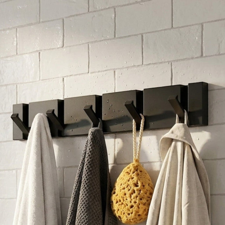 Stylish Foldable Wall Hook for Space - Saving Organization - Hooks - Black - Seravelle Home
