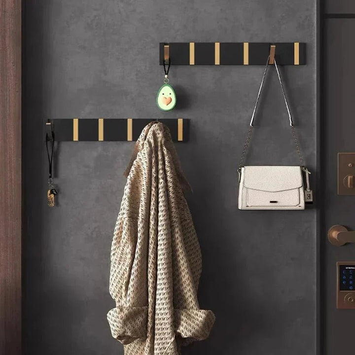 Stylish Foldable Wall Hook for Space - Saving Organization - Hooks - Gold - Seravelle Home