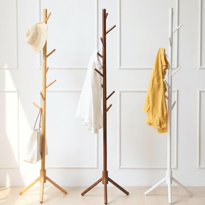 Freestanding Coat Rack with Branch-Shaped Hooks