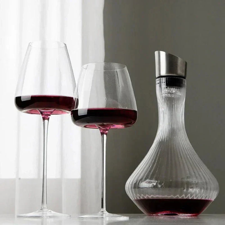 Elegant Crystal Glasses for Wine and Champagne – Handcrafted from Glass