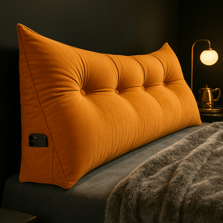 Wedge Padded Backrest Pillow - Wedge Pillow - Orange - Seravelle Home