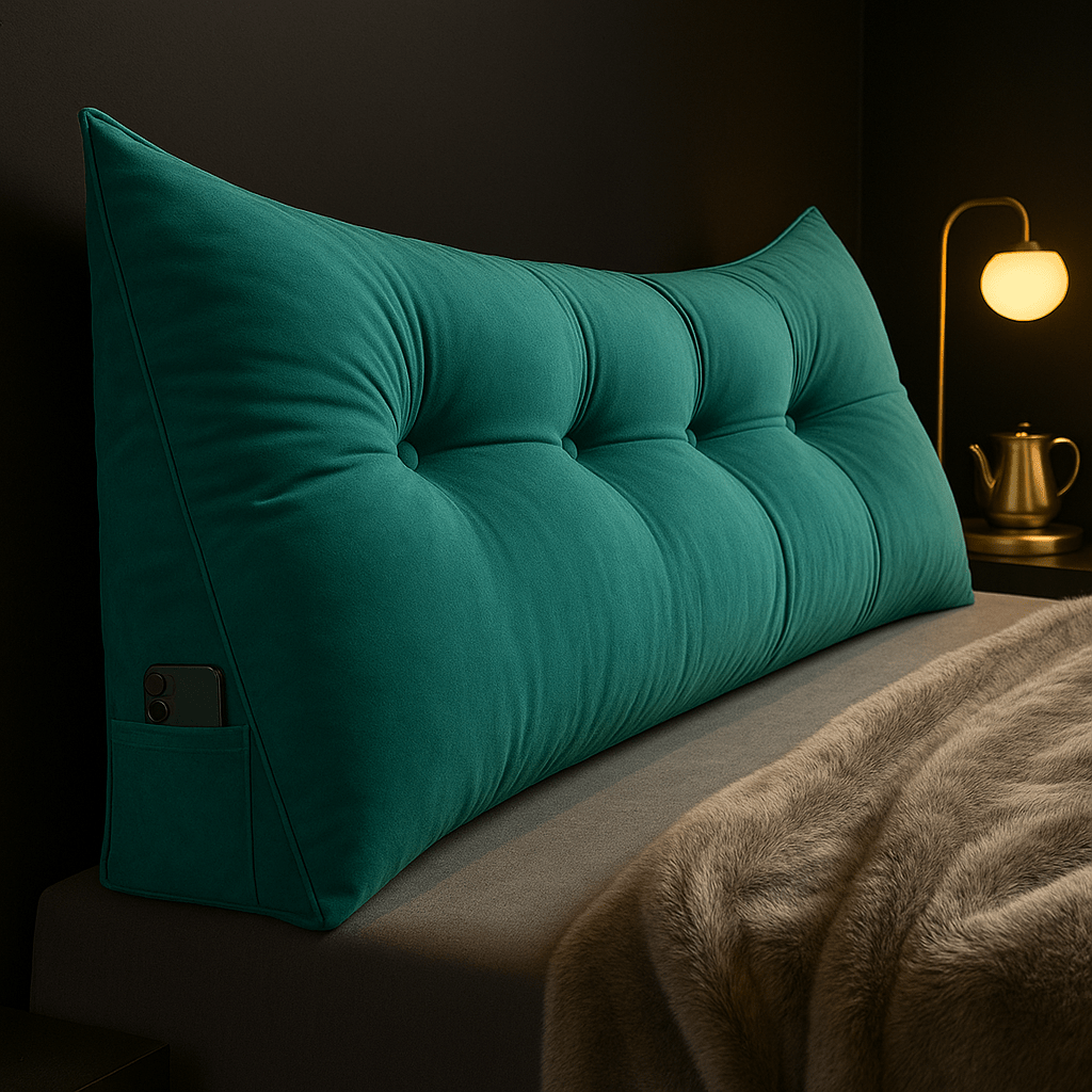 Wedge Padded Backrest Pillow - Wedge Pillow - Emerald - Seravelle Home