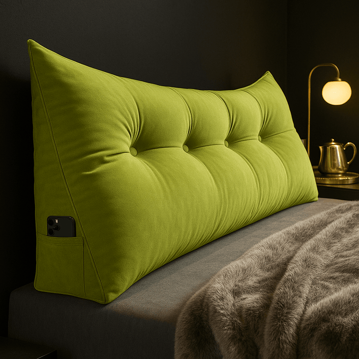 Wedge Padded Backrest Pillow - Wedge Pillow - Green - Seravelle Home