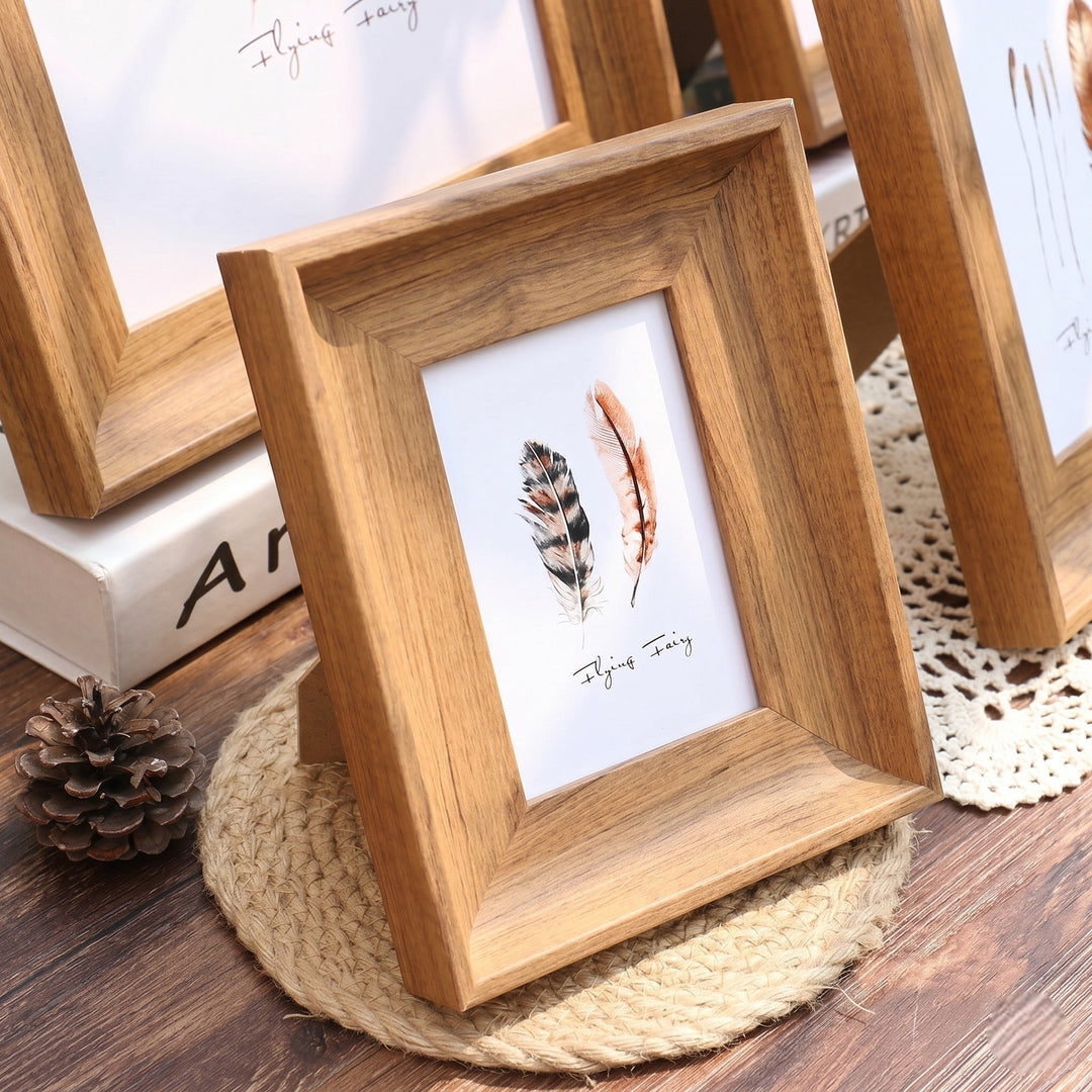 Wood Effect Photo Frame Table Stand - Photo Frame - Wood grain - Seravelle Home