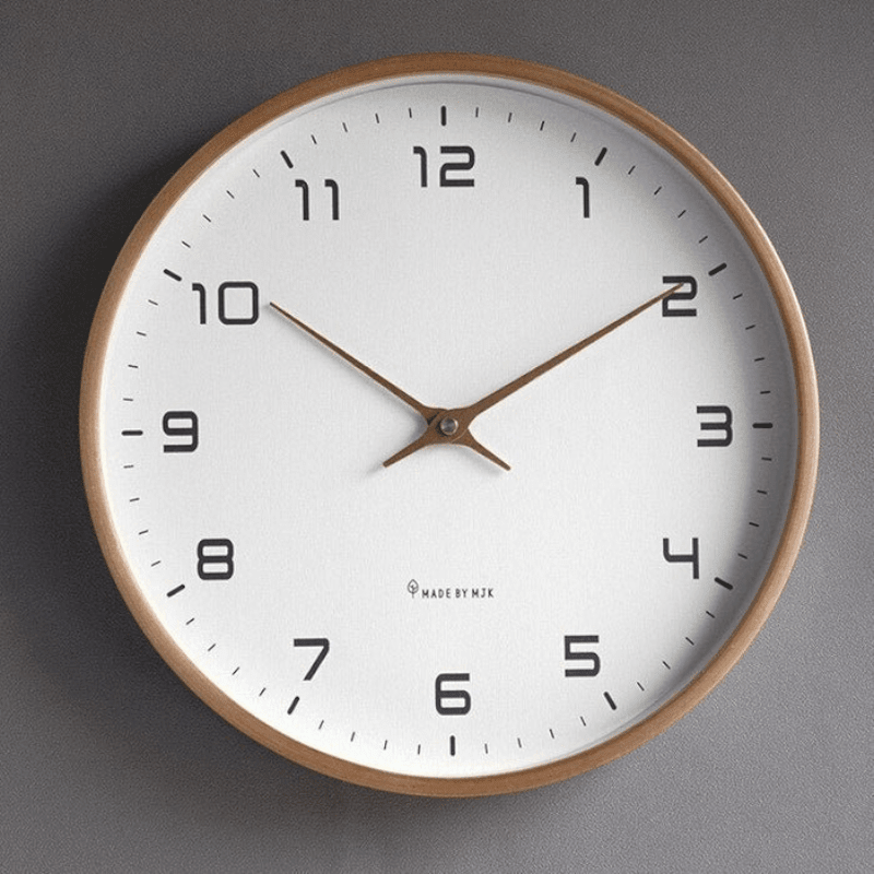 Wooly – Wall Clock in Nordic Design - Wall Clocks - Brown - Seravelle Home
