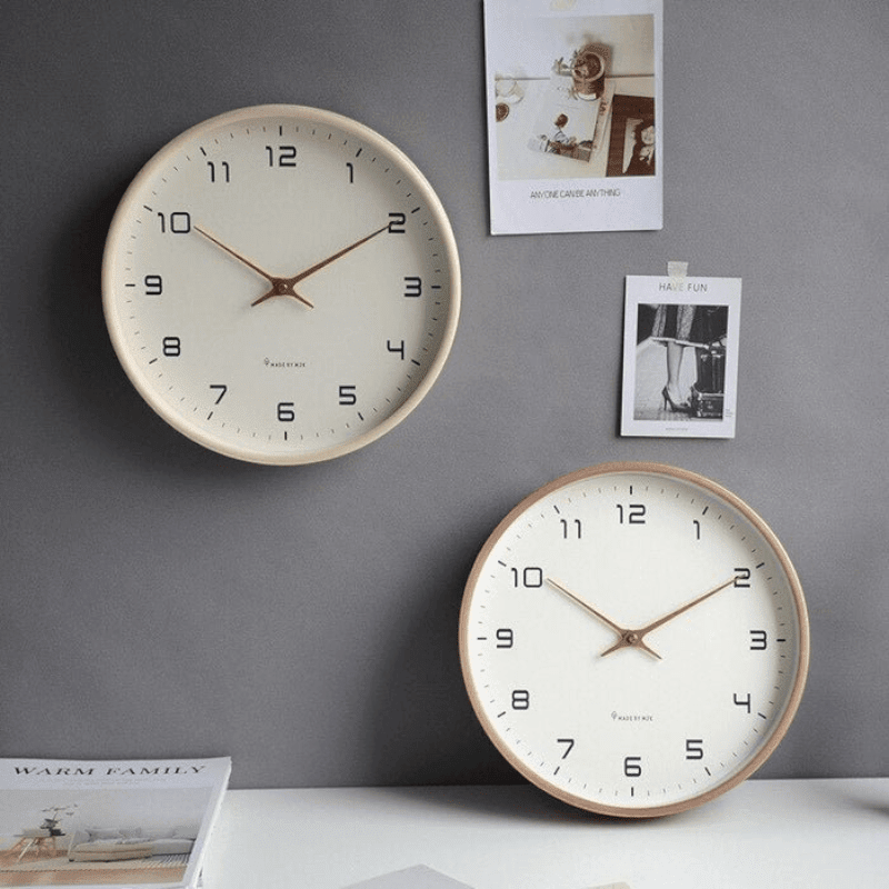 Wooly – Wall Clock in Nordic Design - Wall Clocks - Cream - Seravelle Home