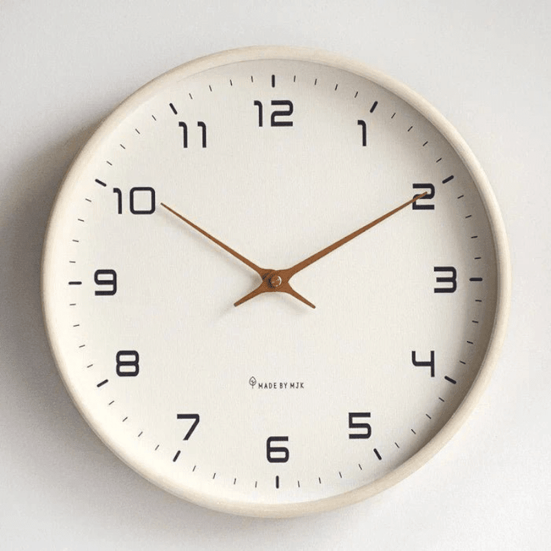 Wooly – Wall Clock in Nordic Design - Wall Clocks - Cream - Seravelle Home