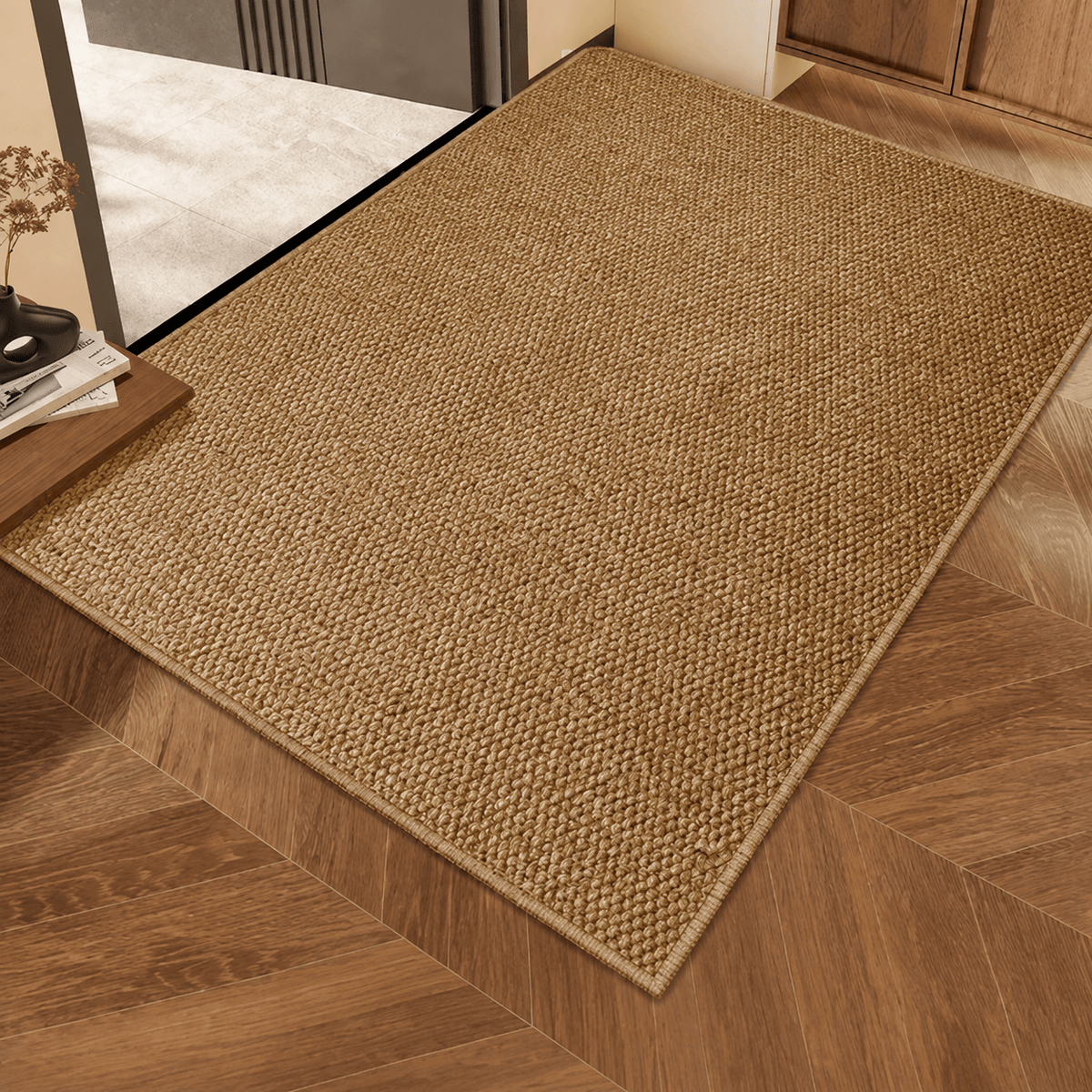 Woven Jute-Look Entrance Rug for Hallway and Living Room - Door Mats - 50 x 80 cm - Seravelle Home
