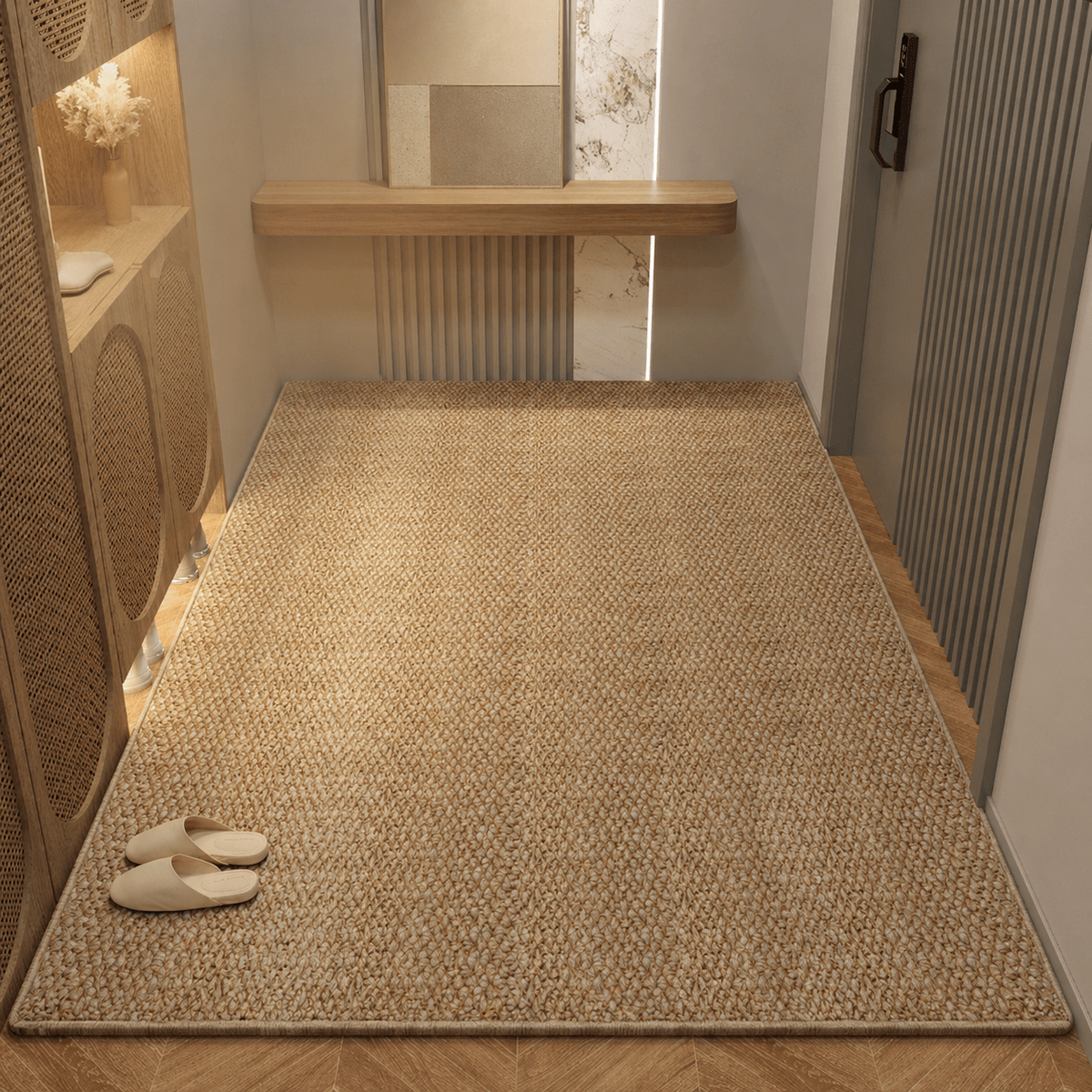 Woven Jute-Look Entrance Rug for Hallway and Living Room - Door Mats - 50 x 80 cm - Seravelle Home